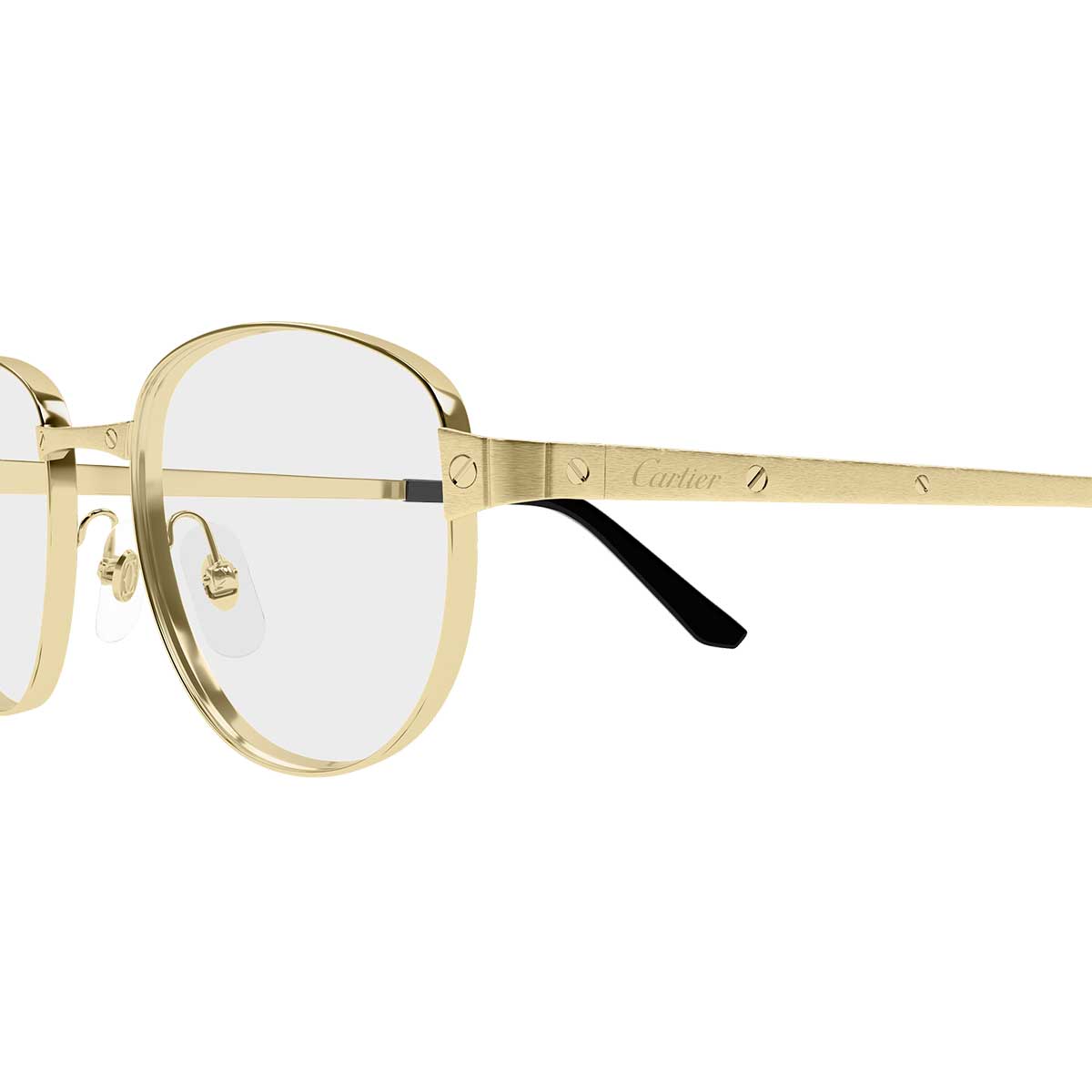 Cartier Occhiali da Vista CT0572O 001 Oro/Trasparente Uomo