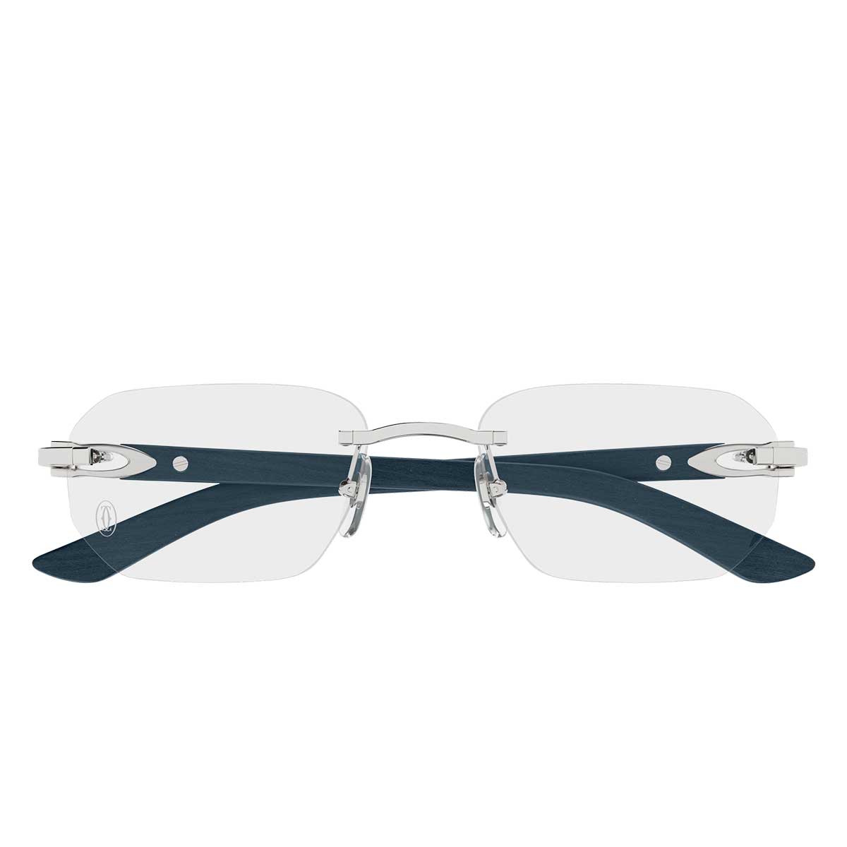 Cartier Occhiali da Vista CT0583O 004 ArgentoGrigio/Trasparente Uomo
