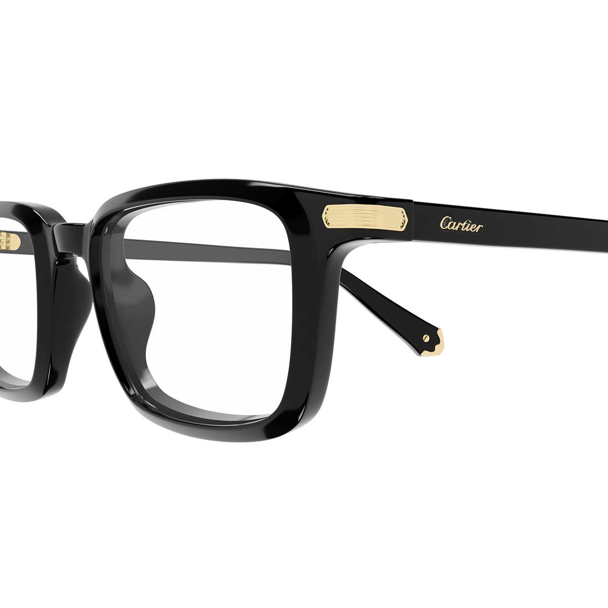 Cartier Occhiali da Vista CT0586O 001 Nero/Trasparente Uomo 3