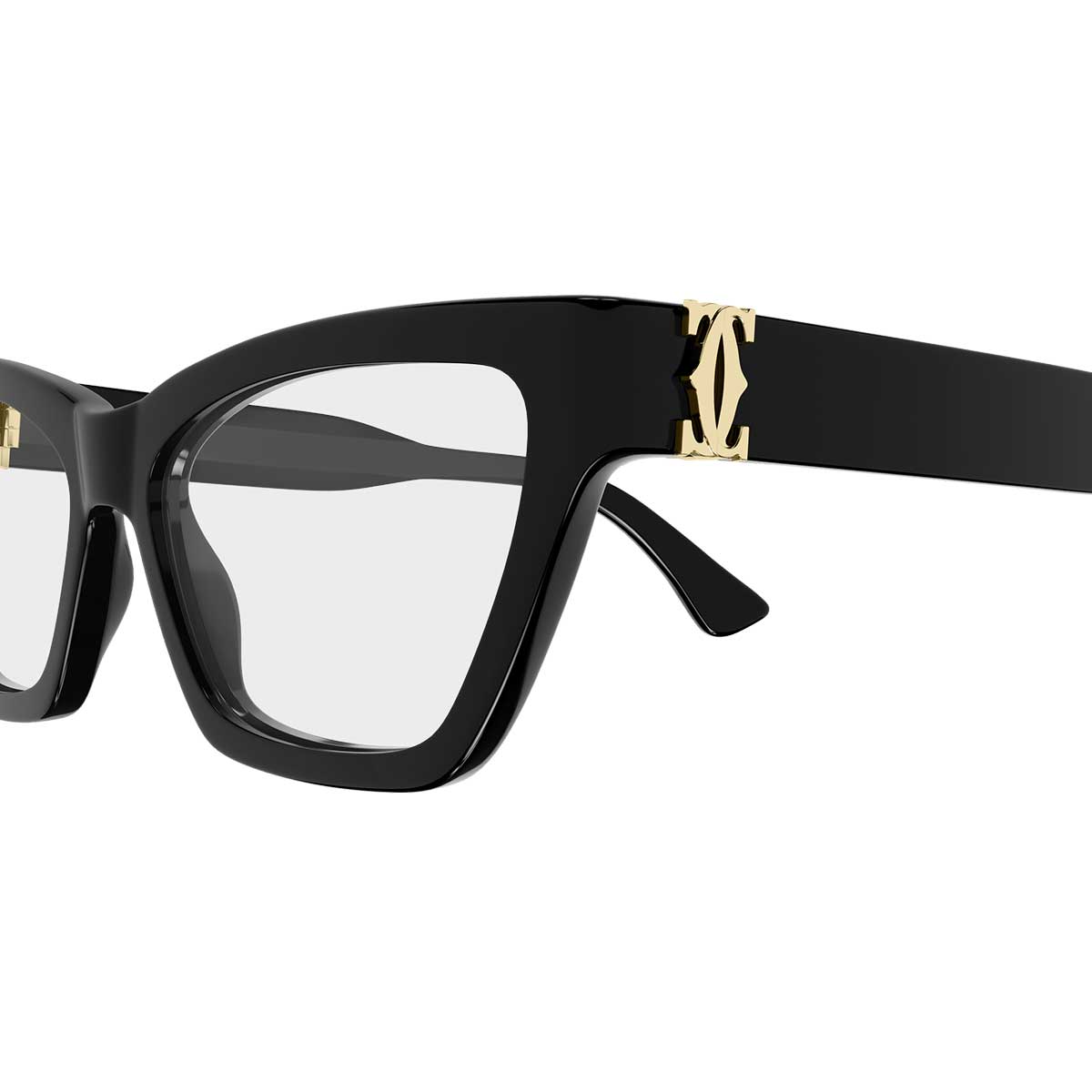 Cartier Occhiali da Vista CT0590O 001 Nero/Trasparente Donna 3
