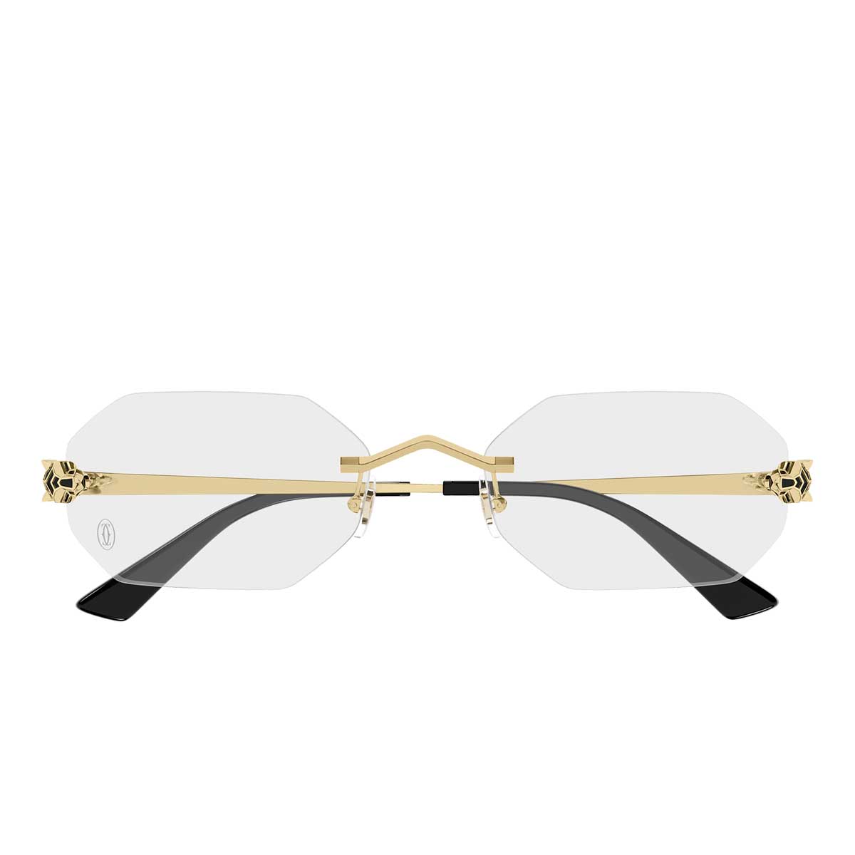 Cartier Occhiali da Vista CT0599O 001 Oro/Trasparente Unisex