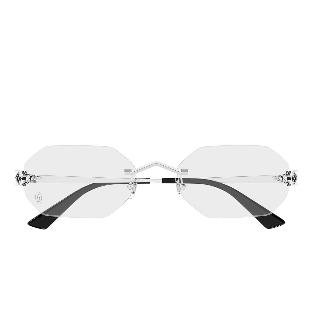 Cartier Occhiali da Vista CT0599O 002 Argento/Trasparente Unisex