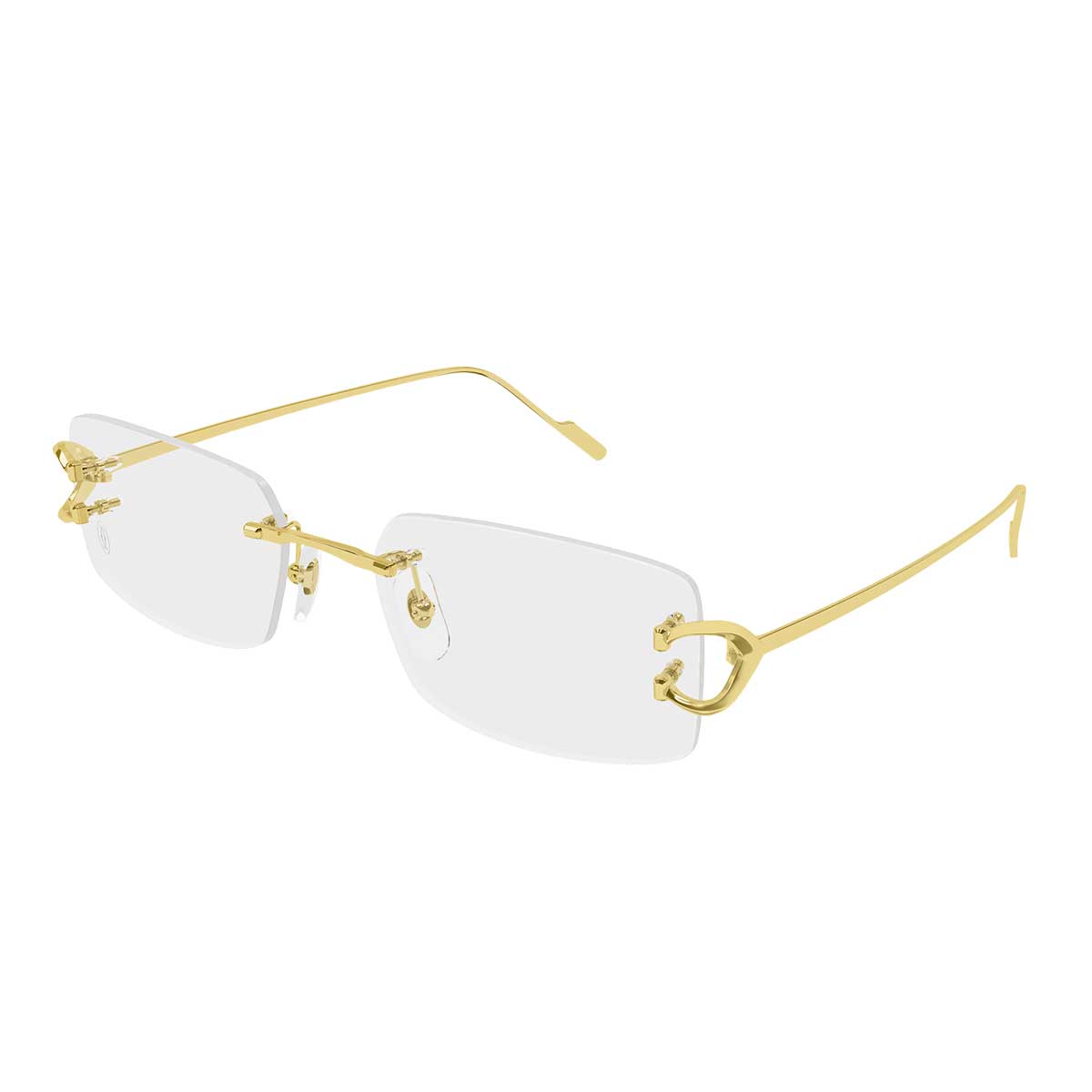 Cartier Occhiali da Vista CT0605O 001 Oro/Trasparente Uomo