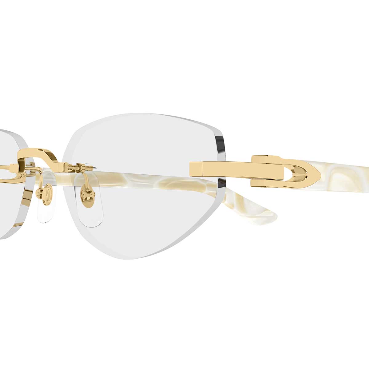 Cartier Occhiali da Vista CT0609O 003 OroAvorio/Trasparente Donna