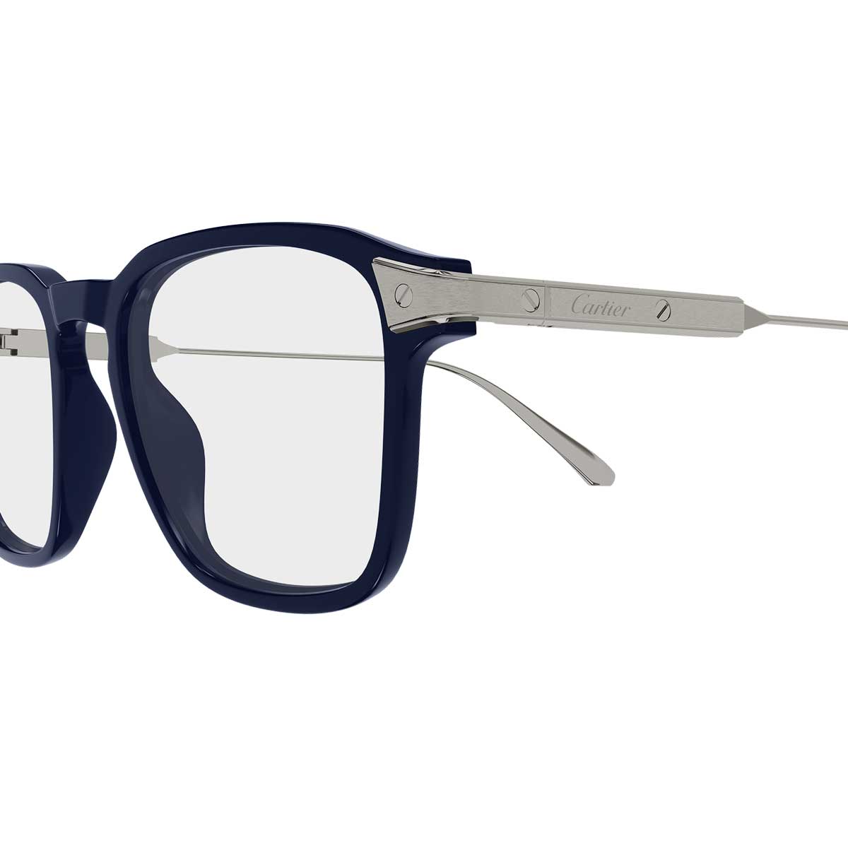 Cartier Occhiali da Vista CT0611O 002 BluRutenio/Trasparente Uomo