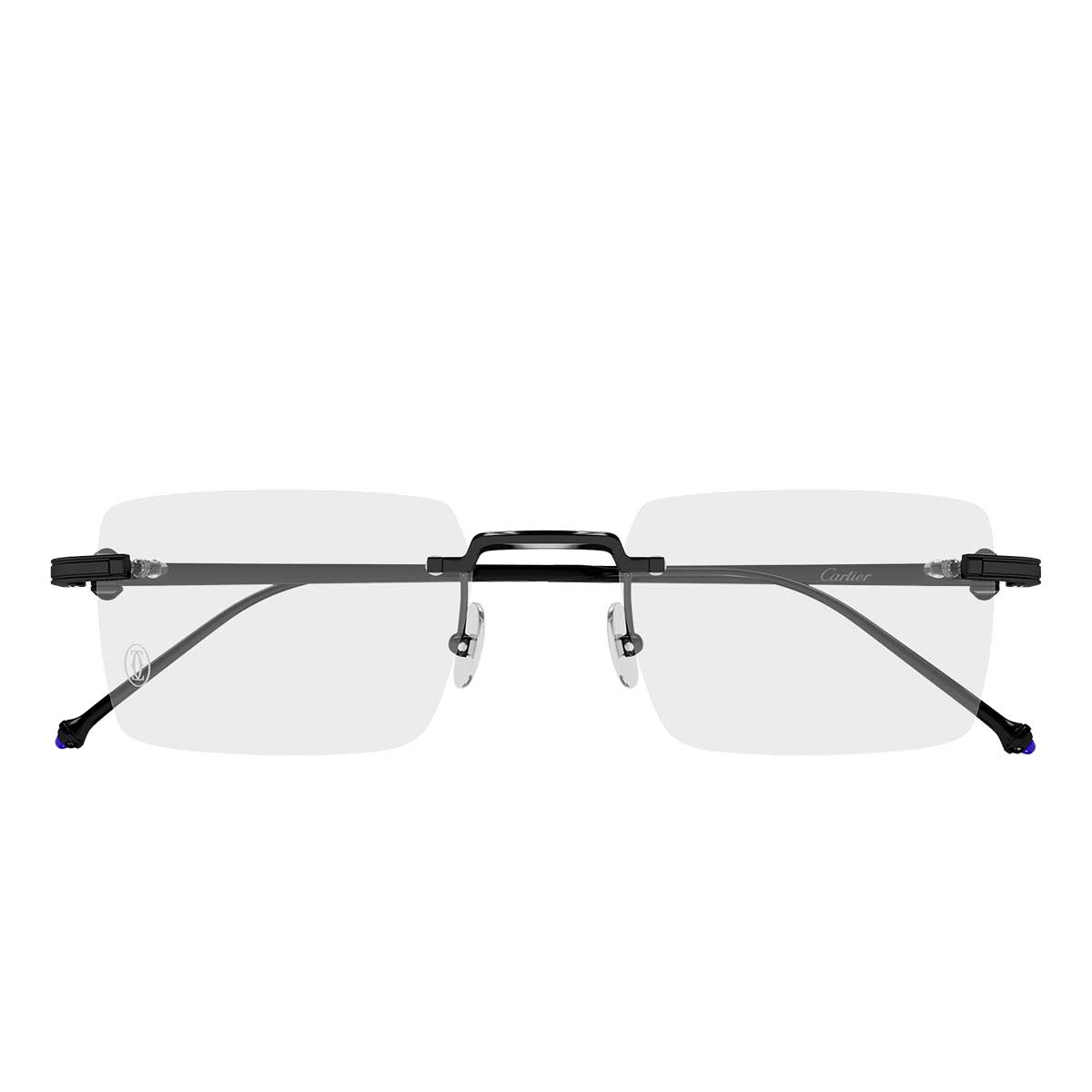 Cartier Occhiali da Vista CT0619O 003 Nero/Trasparente Uomo