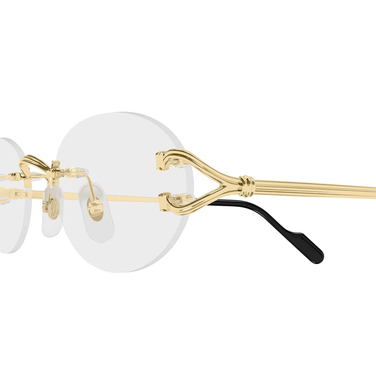 Cartier Occhiali da Vista CT0621O 001 Oro/Trasparente Unisex
