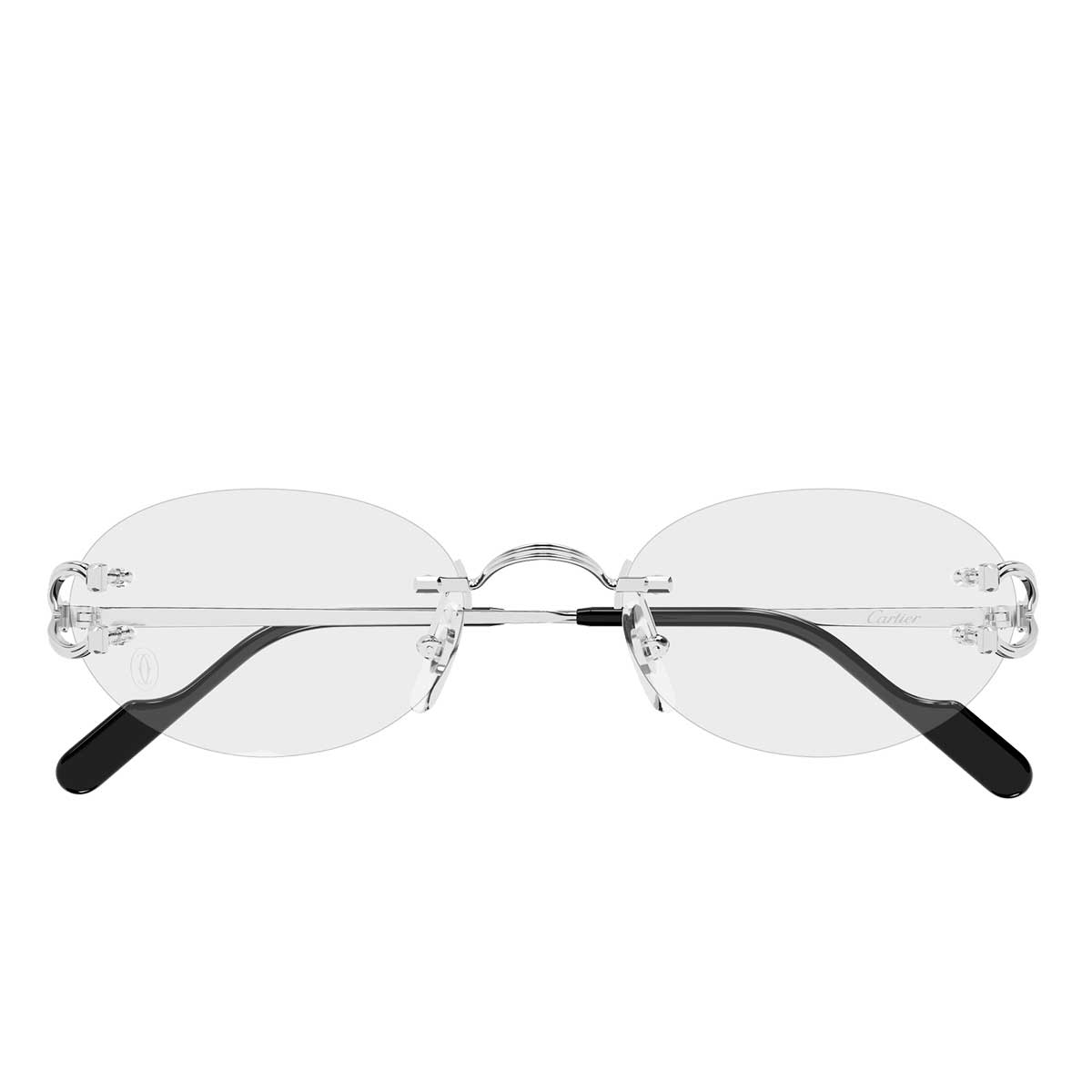 Cartier Occhiali da Vista CT0621O 002 Argento/Trasparente Unisex