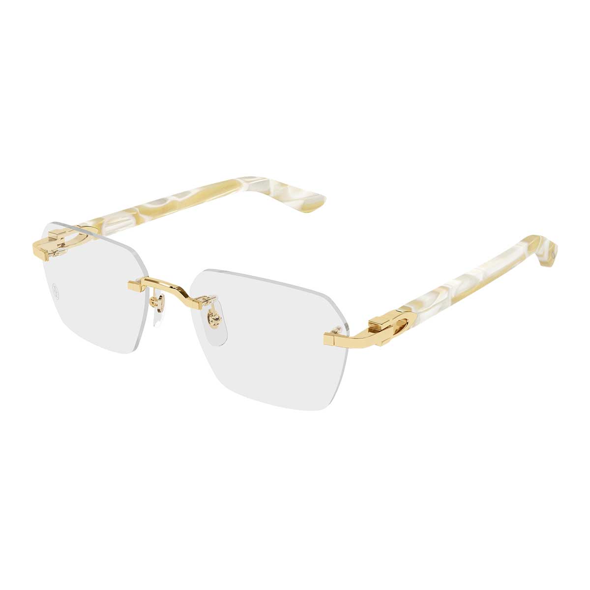 Cartier Occhiali da Vista CT0623O 004 OroAvorio/Trasparente Uomo