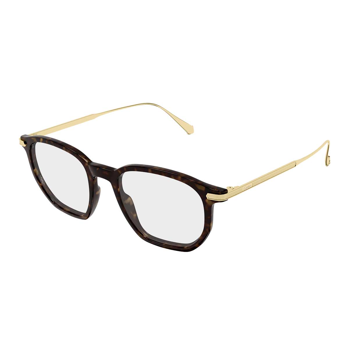 Cartier Occhiali da Vista CT0628O 003 MarroneOro/Trasparente Uomo