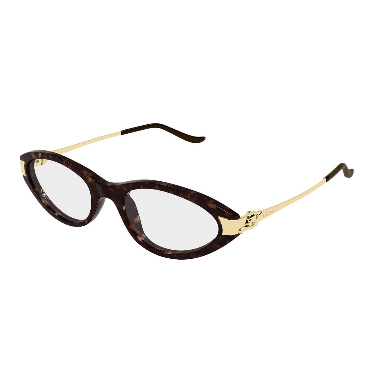 Cartier Occhiali da Vista CT0633O 002 MarroneOro/Trasparente Donna