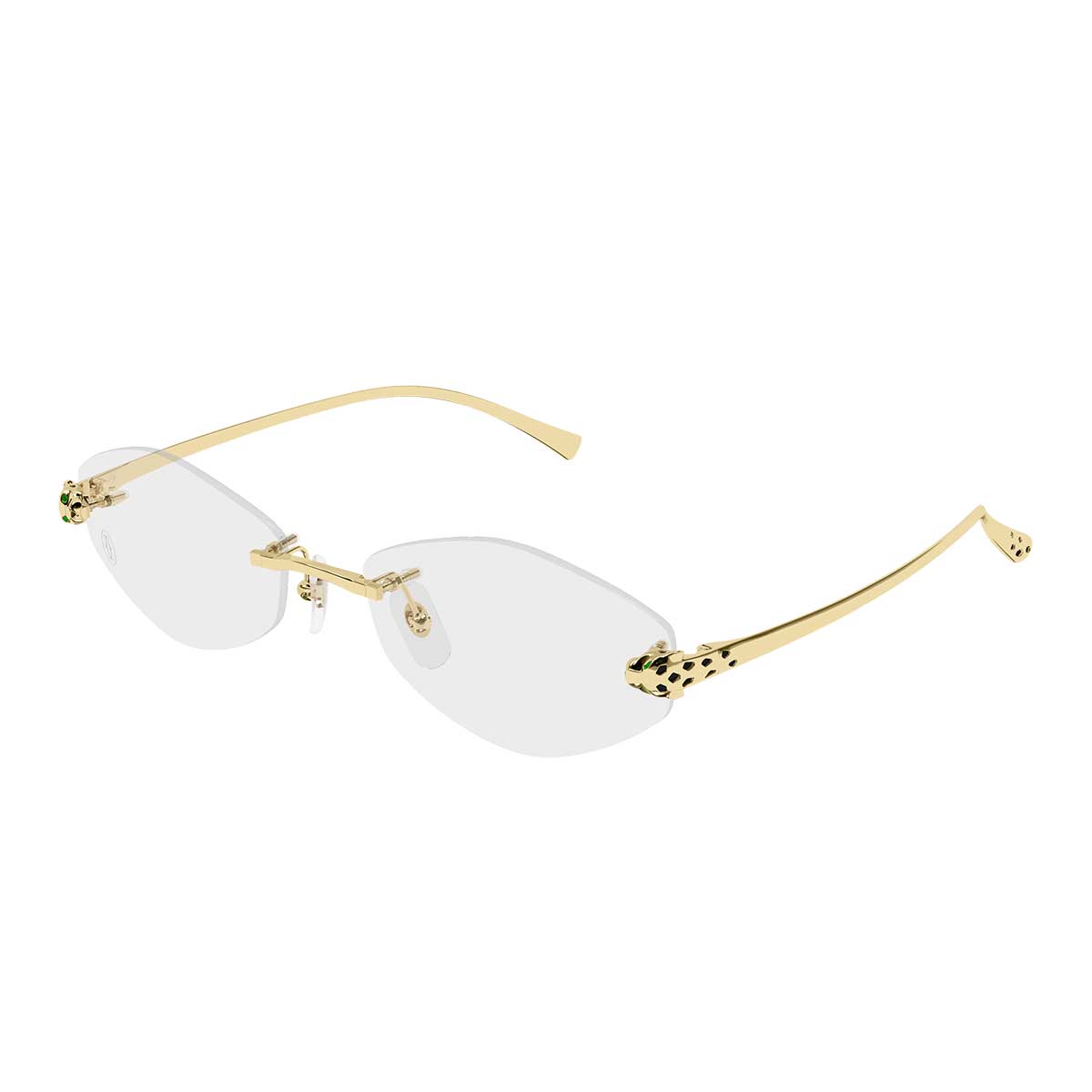 Cartier Occhiali da Vista CT0637O 001 Oro/Trasparente Donna