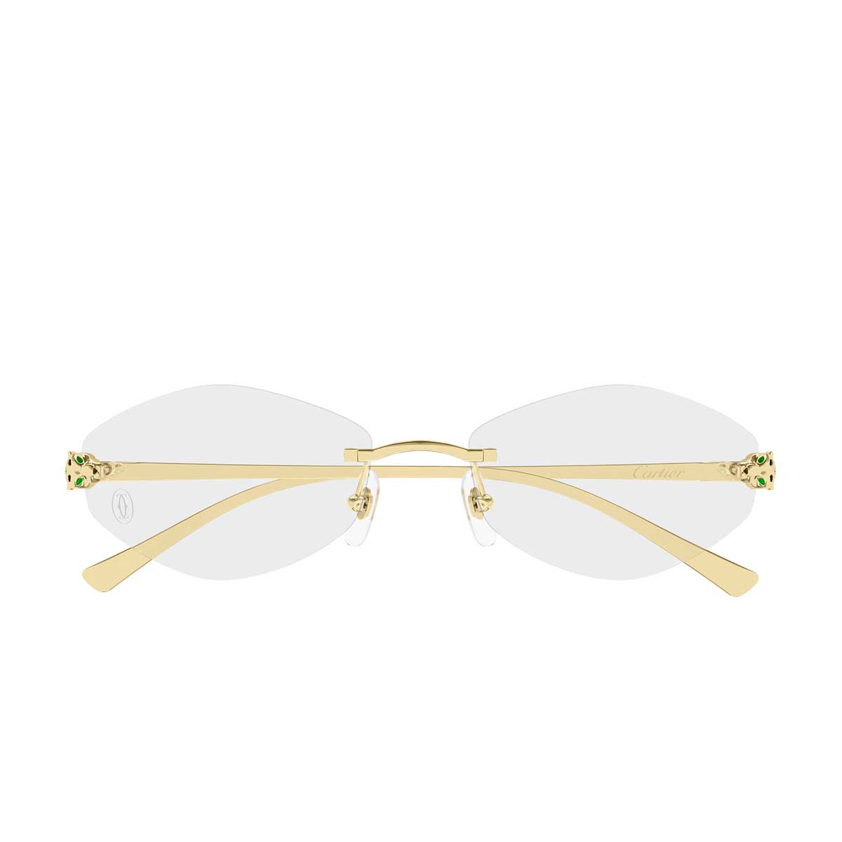 Cartier Occhiali da Vista CT0637O 001 Oro/Trasparente Donna