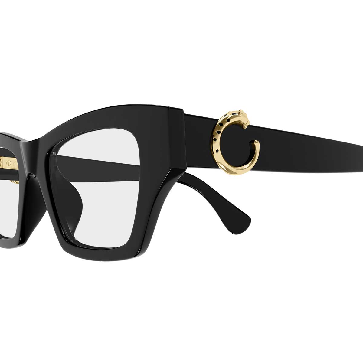 Cartier Occhiali da Vista CT0639O 005 Nero/Trasparente Donna