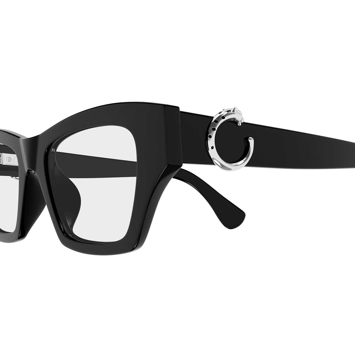 Cartier Occhiali da Vista CT0639O 006 Nero/Trasparente Donna