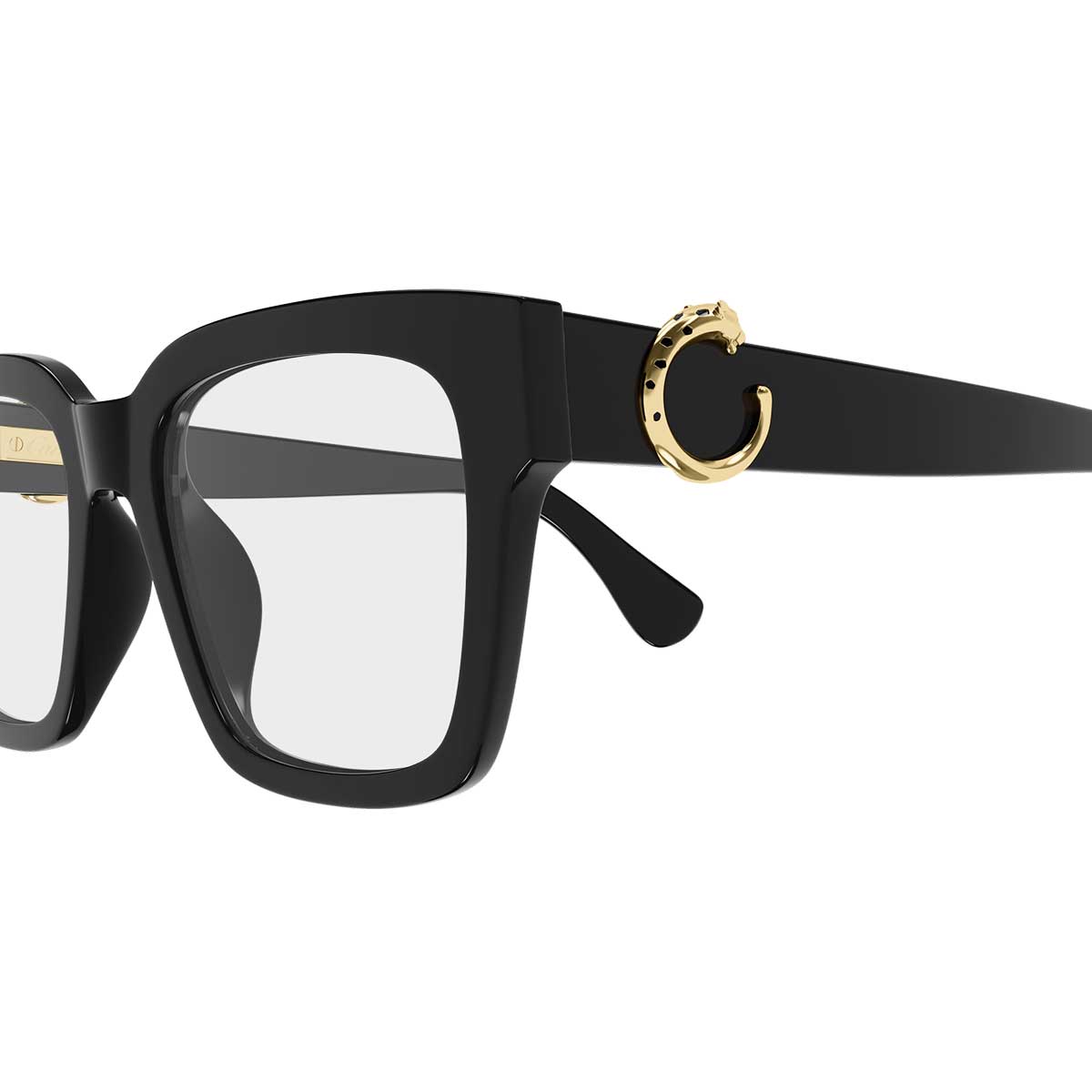 Cartier Occhiali da Vista CT0640O 001 Nero/Trasparente Donna