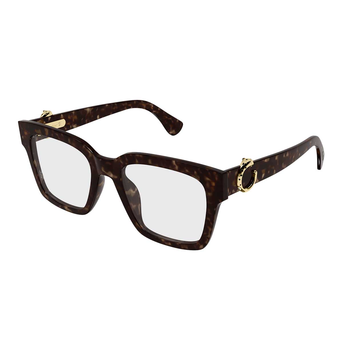 Cartier Occhiali da Vista CT0640O 003 Marrone/Trasparente Donna