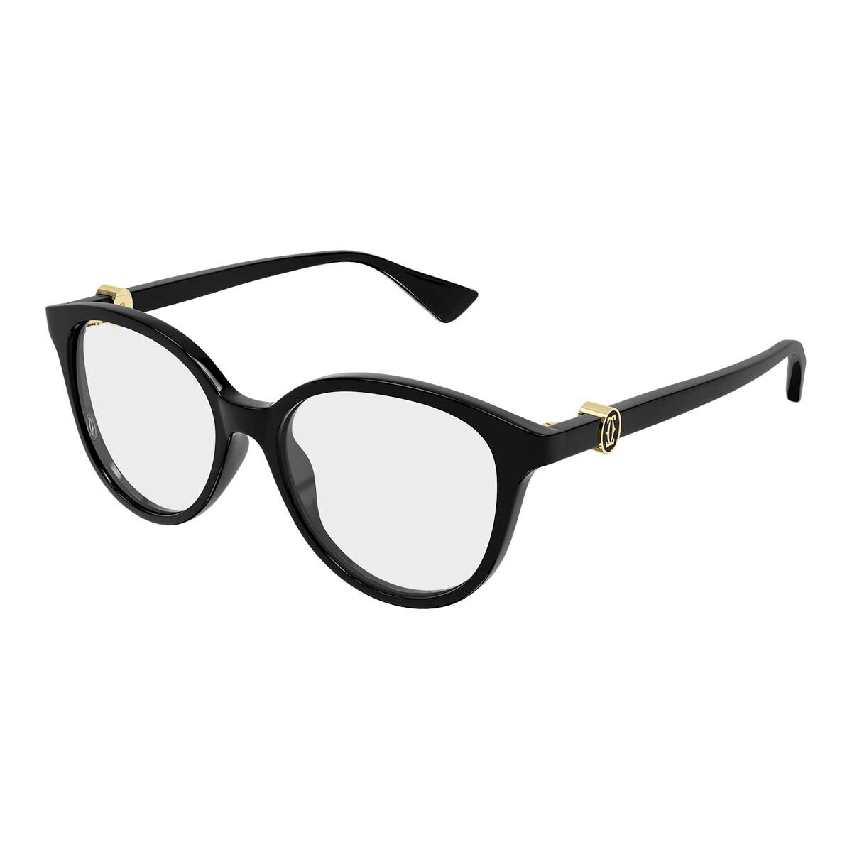 Cartier Occhiali da Vista CT0643O 001 Nero/Trasparente Donna