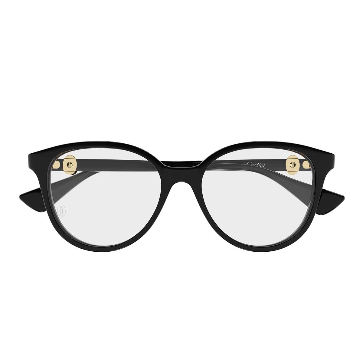 Cartier Occhiali da Vista CT0643O 001 Nero/Trasparente Donna