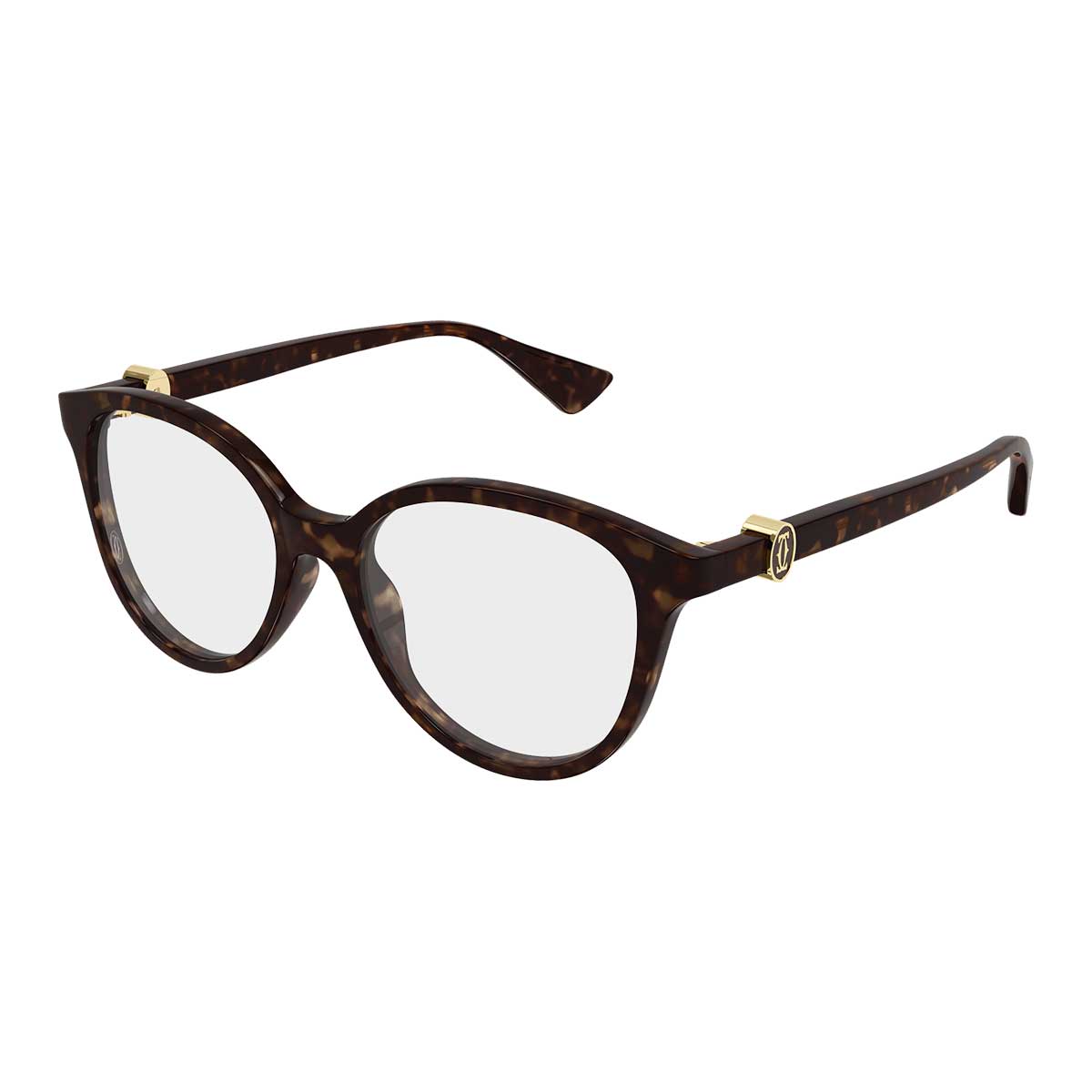 Cartier Occhiali da Vista CT0643O 002 Marrone/Trasparente Donna