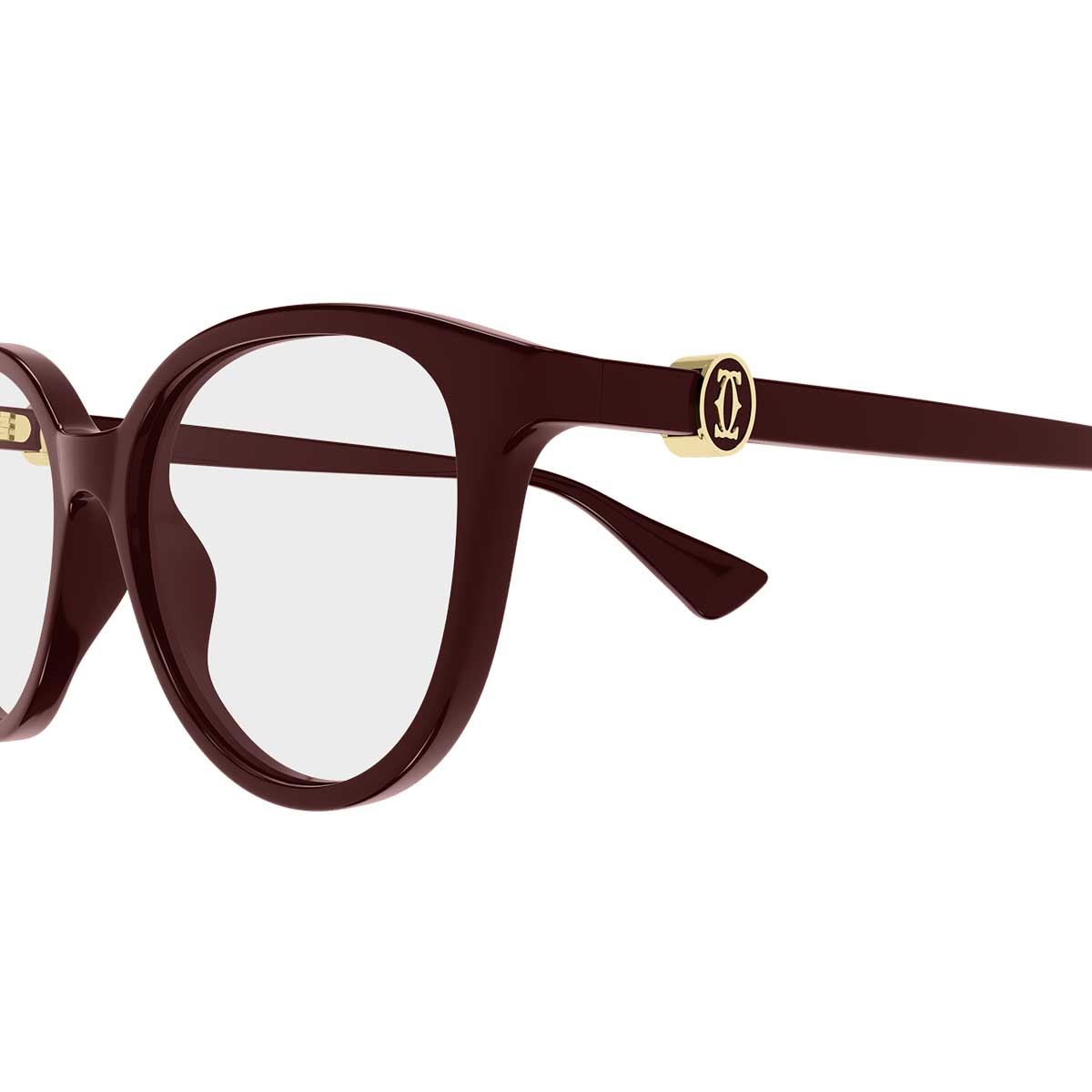 Cartier Occhiali da Vista CT0643O 003 Burgundy/Trasparente Donna