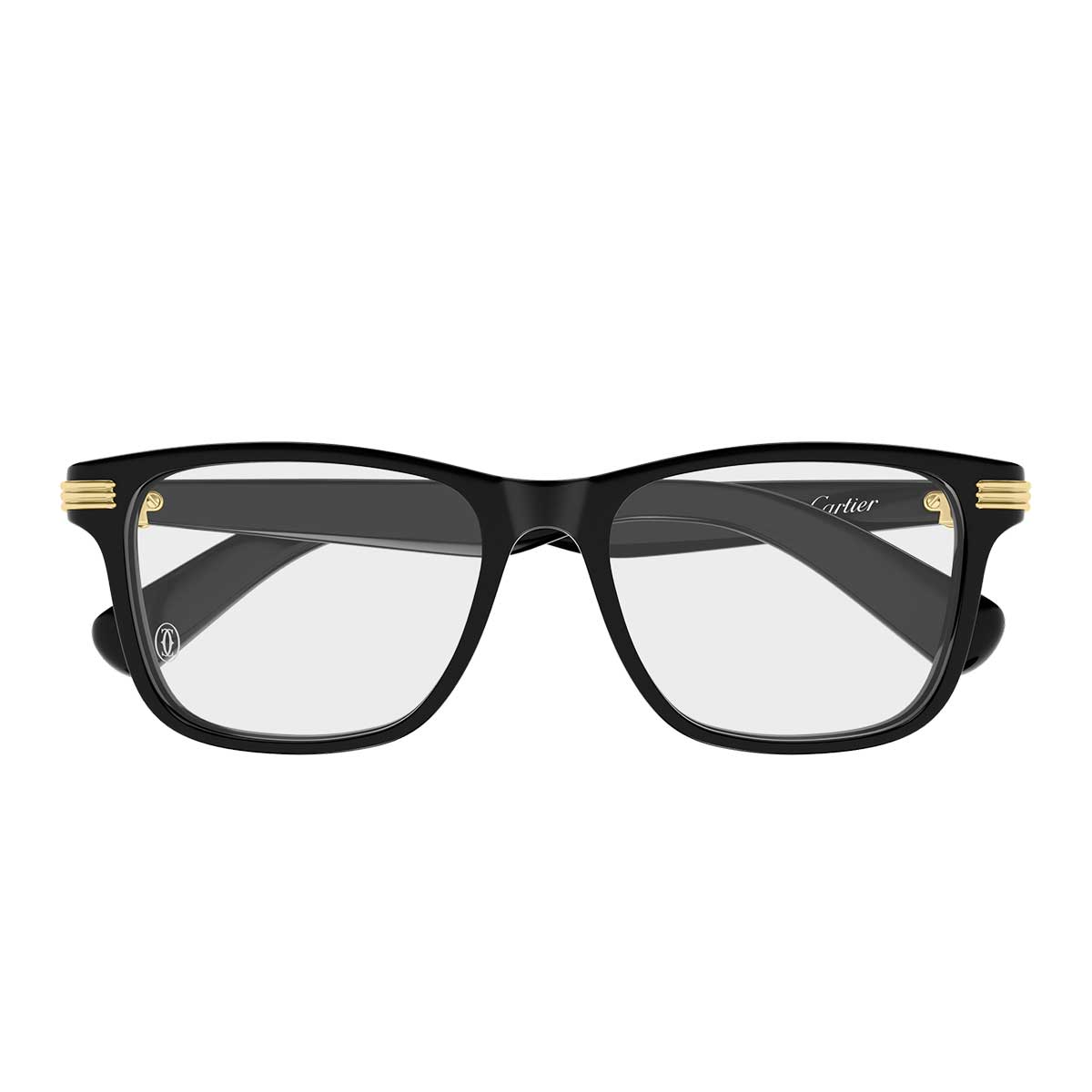 Cartier Occhiali da Vista CT0658O 005 Nero/Trasparente Uomo