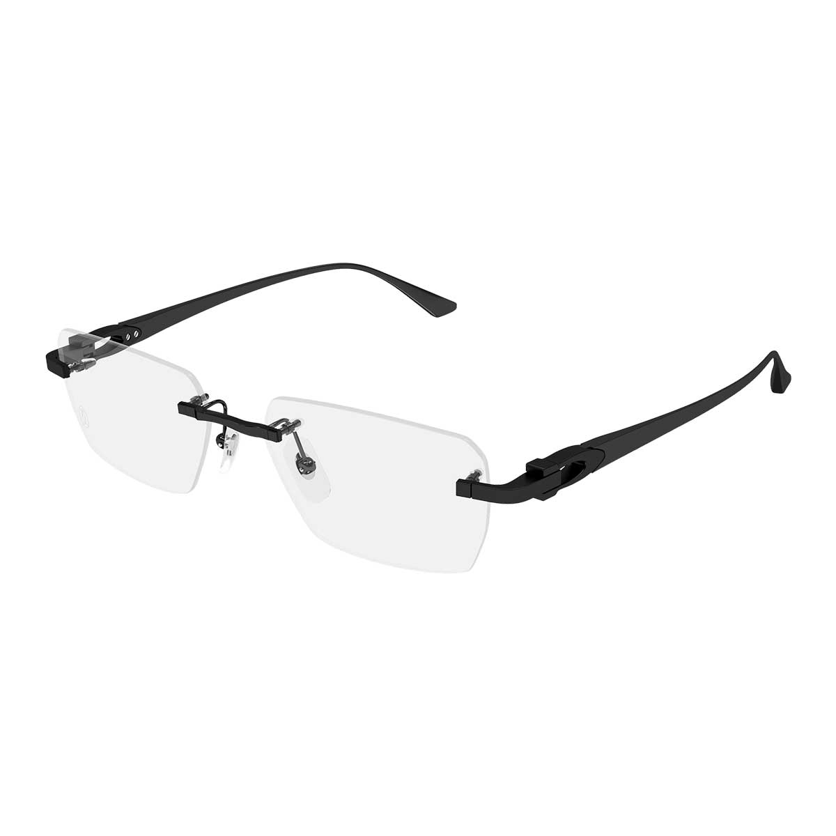 Cartier Occhiali da Vista CT0662O 001 Nero/Trasparente Uomo 2