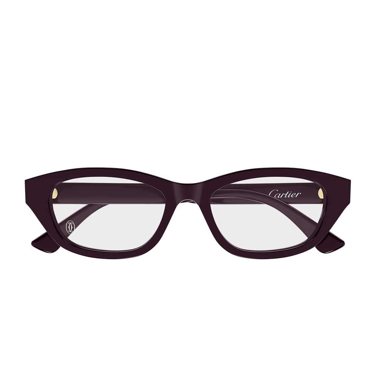 Cartier Occhiali da Vista CT0668O 006 Burgundy/Trasparente Donna