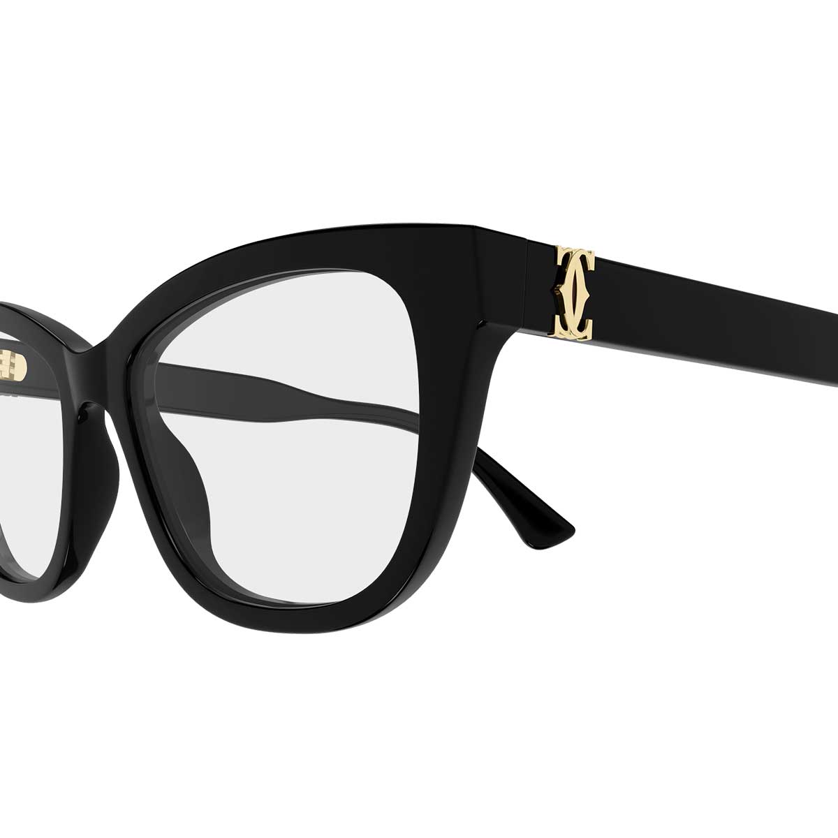 Cartier Occhiali da Vista CT0669O 001 Nero/Trasparente Donna 3