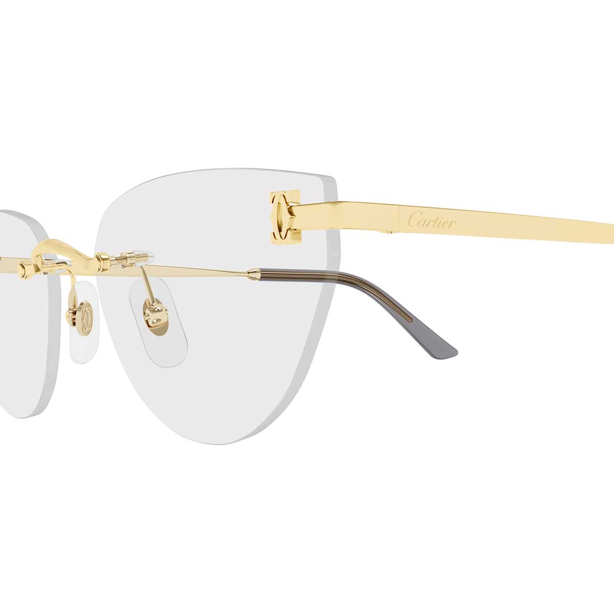 Cartier Occhiali da Vista CT0673O 001 Oro/Trasparente Donna 3