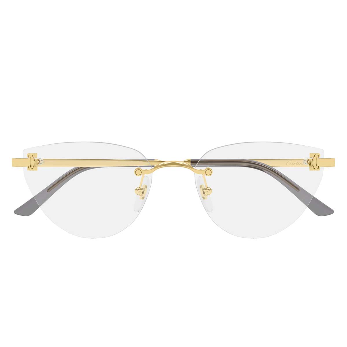 Cartier Occhiali da Vista CT0673O 001 Oro/Trasparente Donna