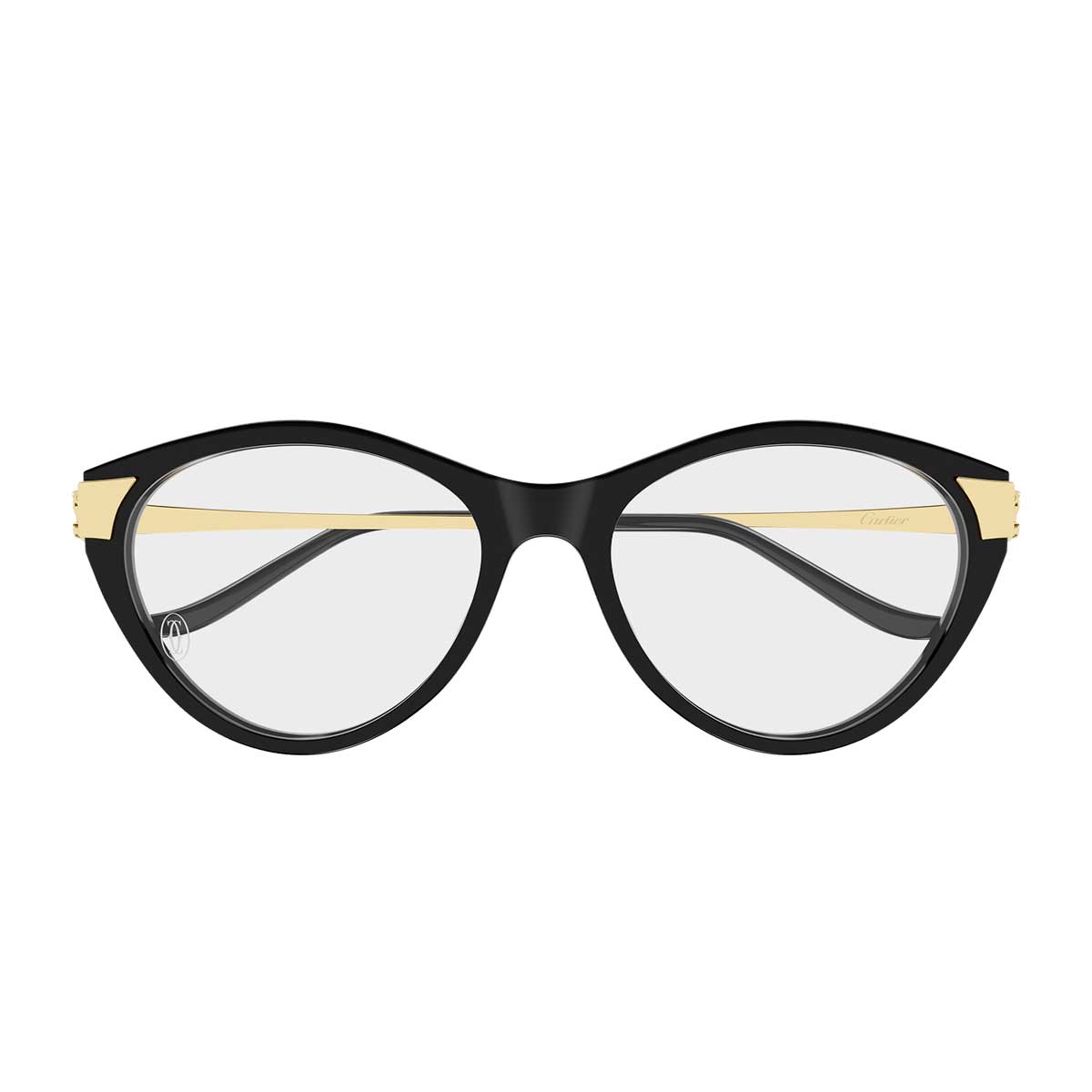 Cartier Occhiali da Vista CT0676O 001 NeroOro/Trasparente Donna