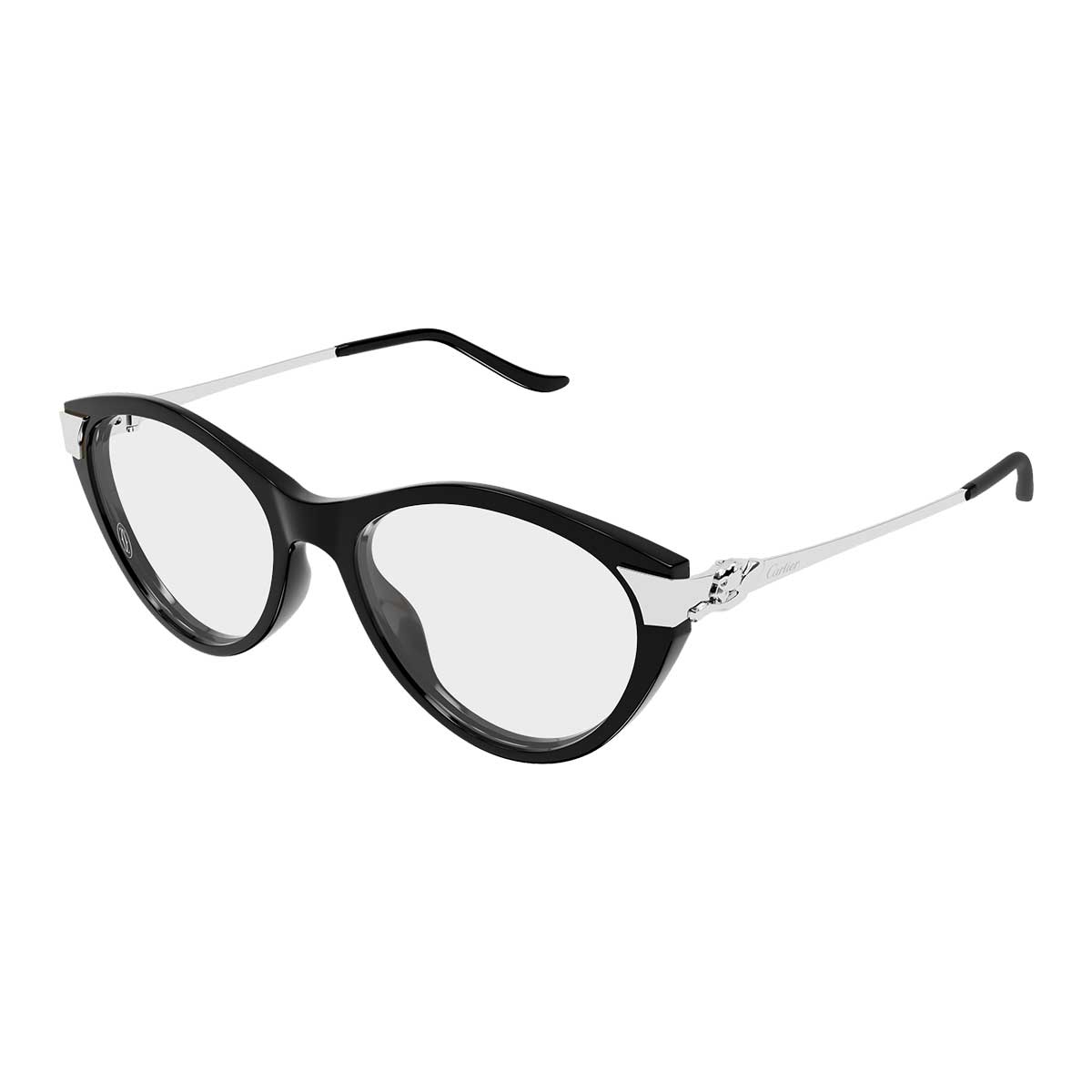 Cartier Occhiali da Vista CT0676O 002 NeroArgento/Trasparente Donna 2
