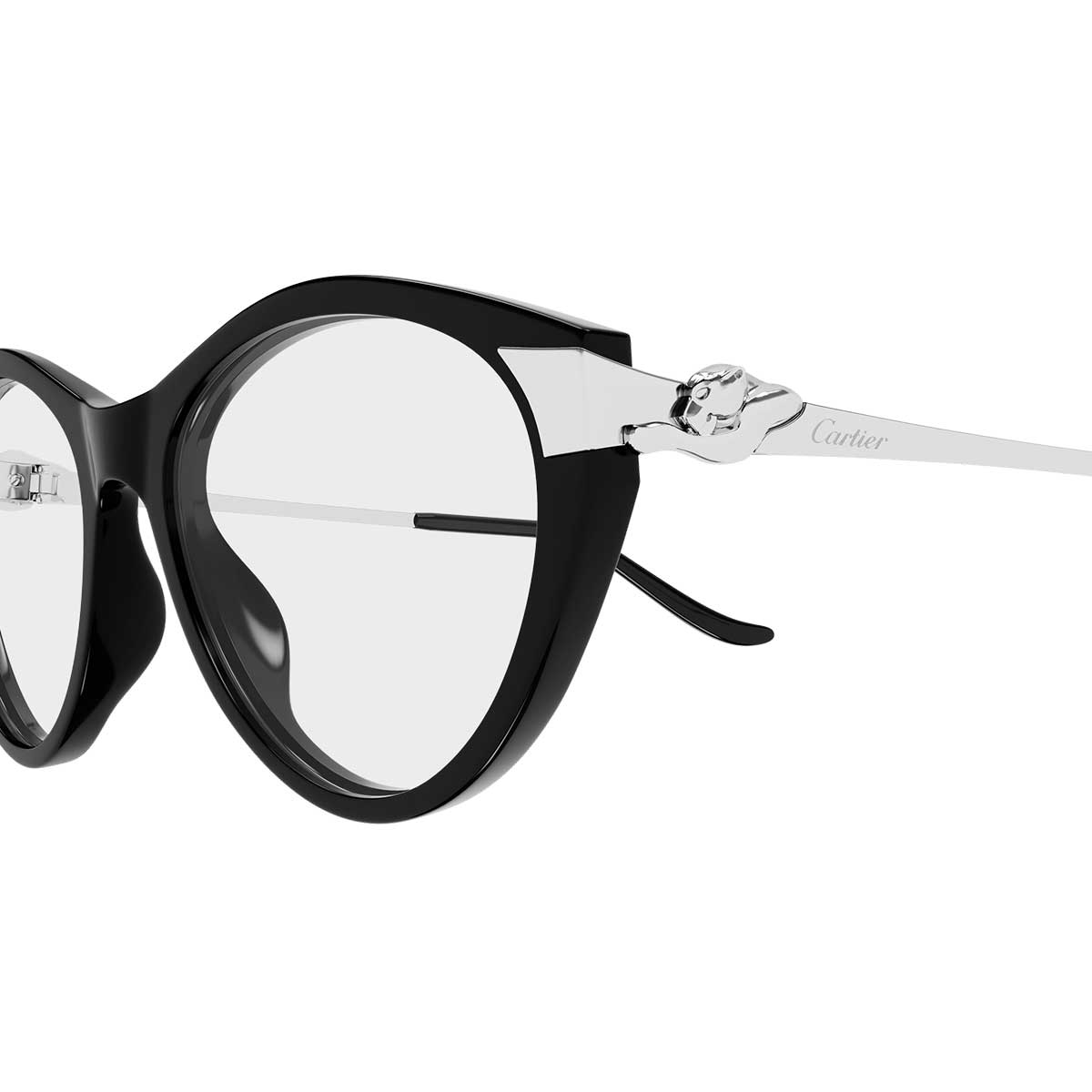 Cartier Occhiali da Vista CT0676O 002 NeroArgento/Trasparente Donna 3