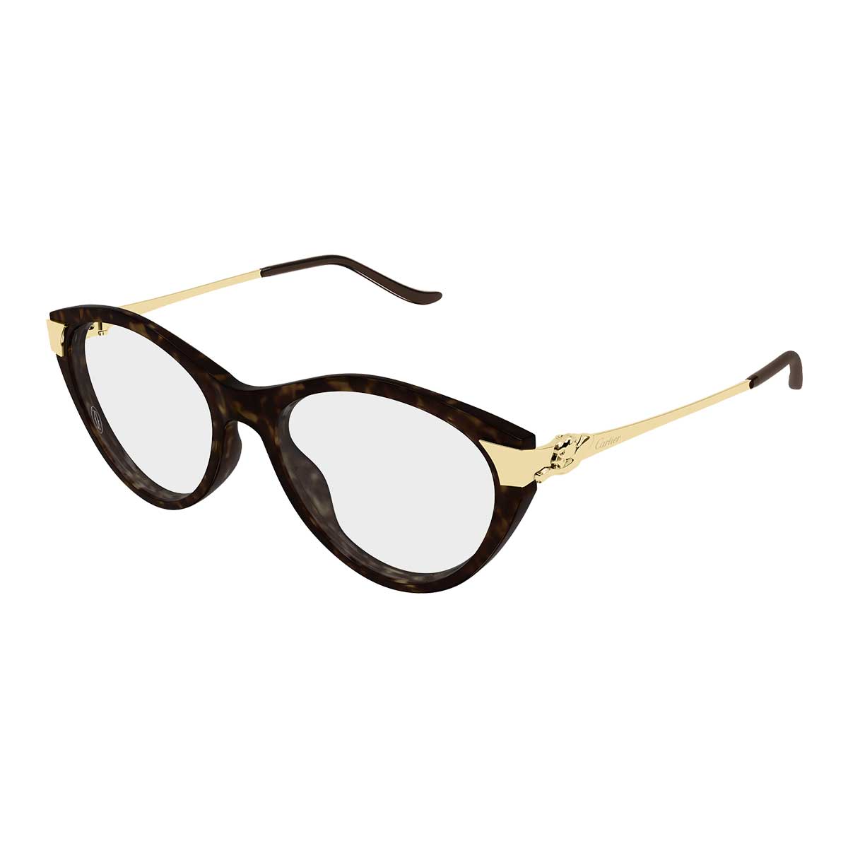 Cartier Occhiali da Vista CT0676O 003 MarroneOro/Trasparente Donna 2