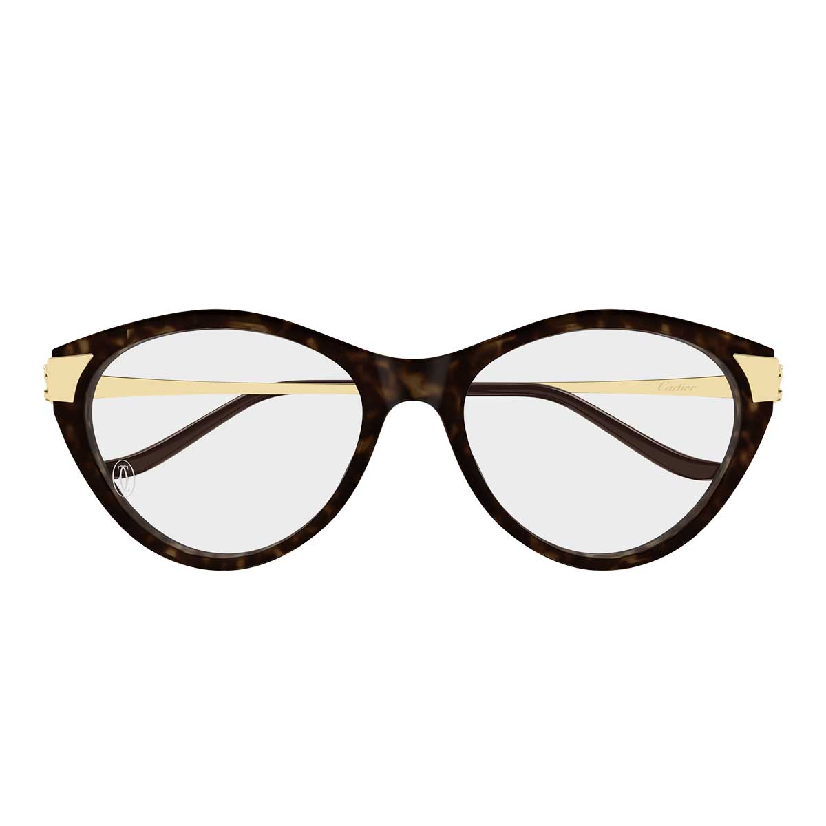 Cartier Occhiali da Vista CT0676O 003 MarroneOro/Trasparente Donna