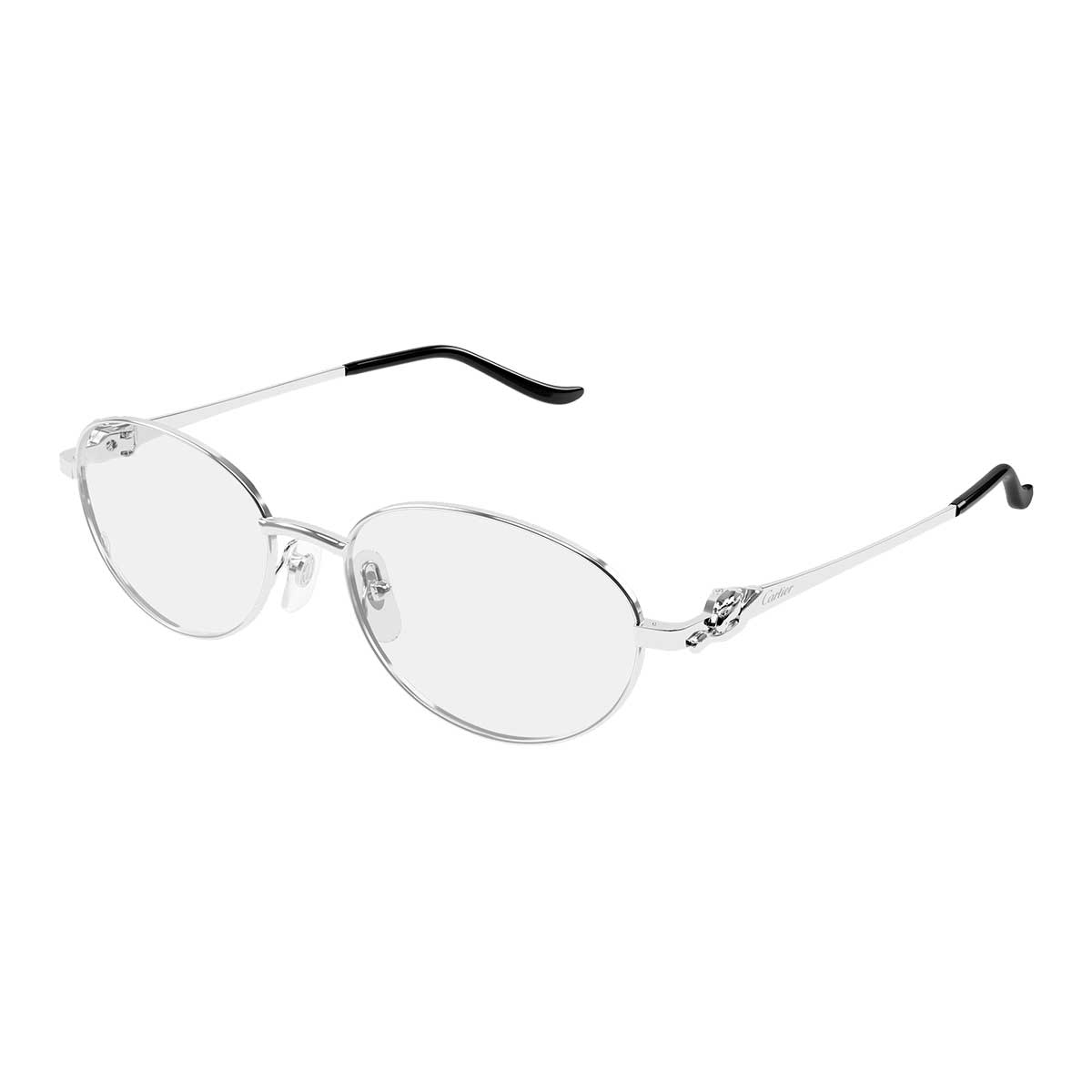 Cartier Occhiali da Vista CT0677O 002 Argento/Trasparente Donna 2