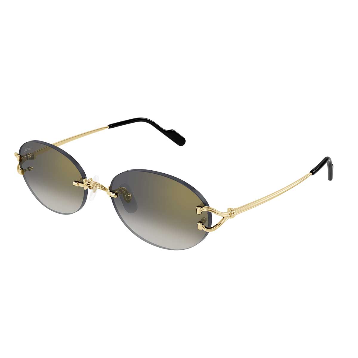 Cartier Occhiali da Sole CT0551S 001 Oro/Grigio Unisex