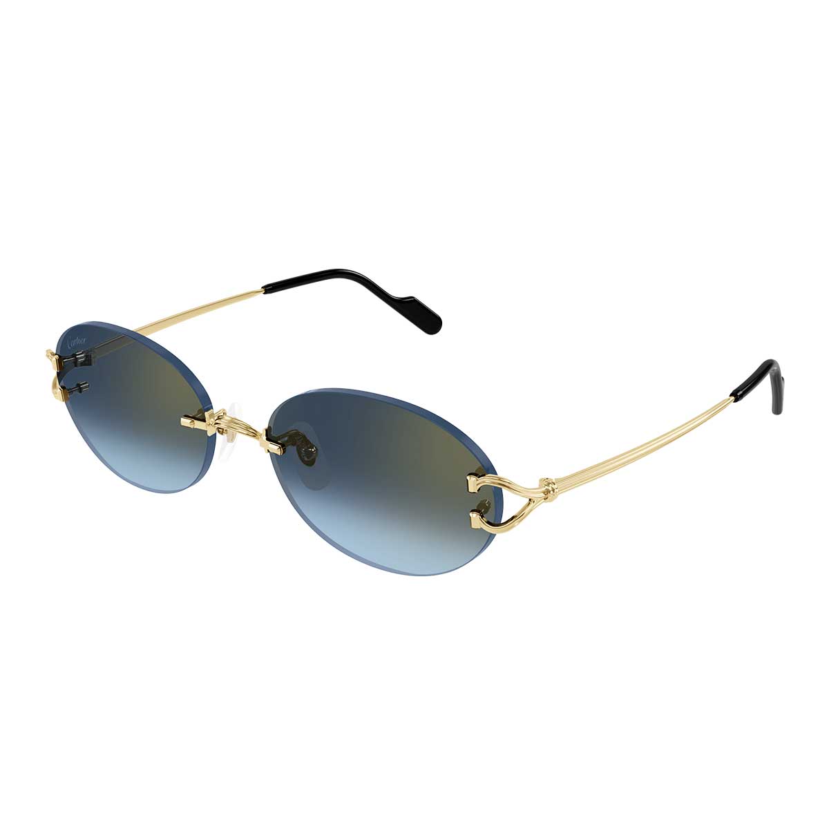 Cartier Occhiali da Sole CT0551S 002 Oro/Blu Unisex
