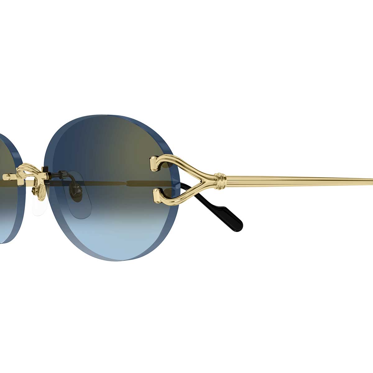 Cartier Occhiali da Sole CT0551S 002 Oro/Blu Unisex