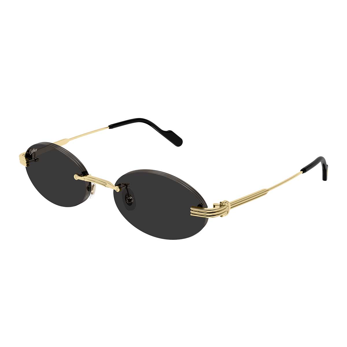 Cartier Occhiali da Sole CT0615S 006 Oro/Grigio Unisex