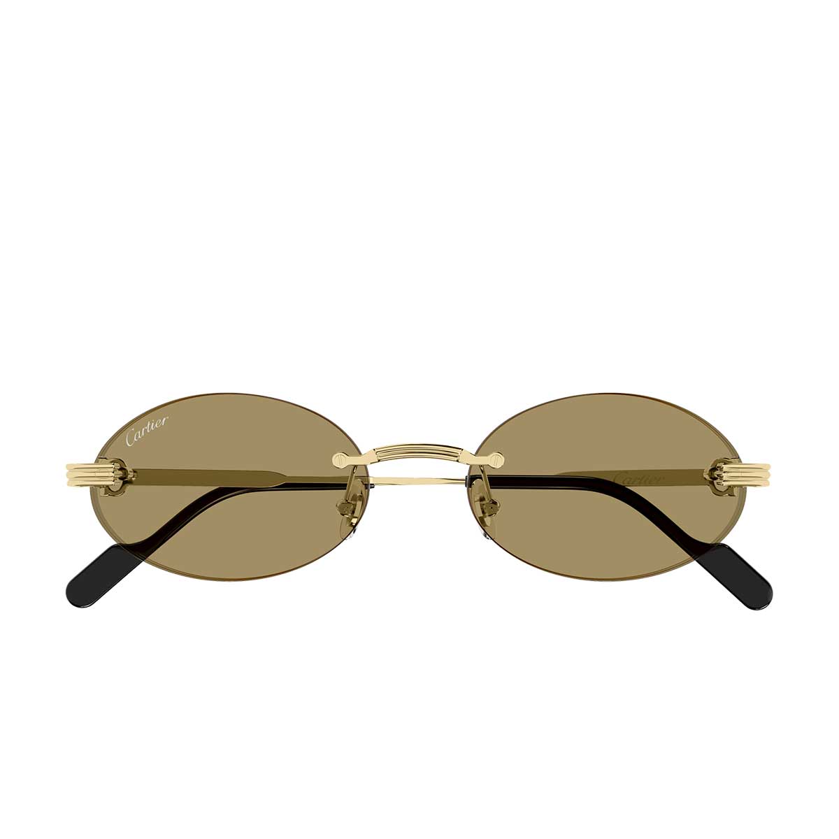 Cartier Occhiali da Sole CT0615S 007 Oro/Marrone Unisex