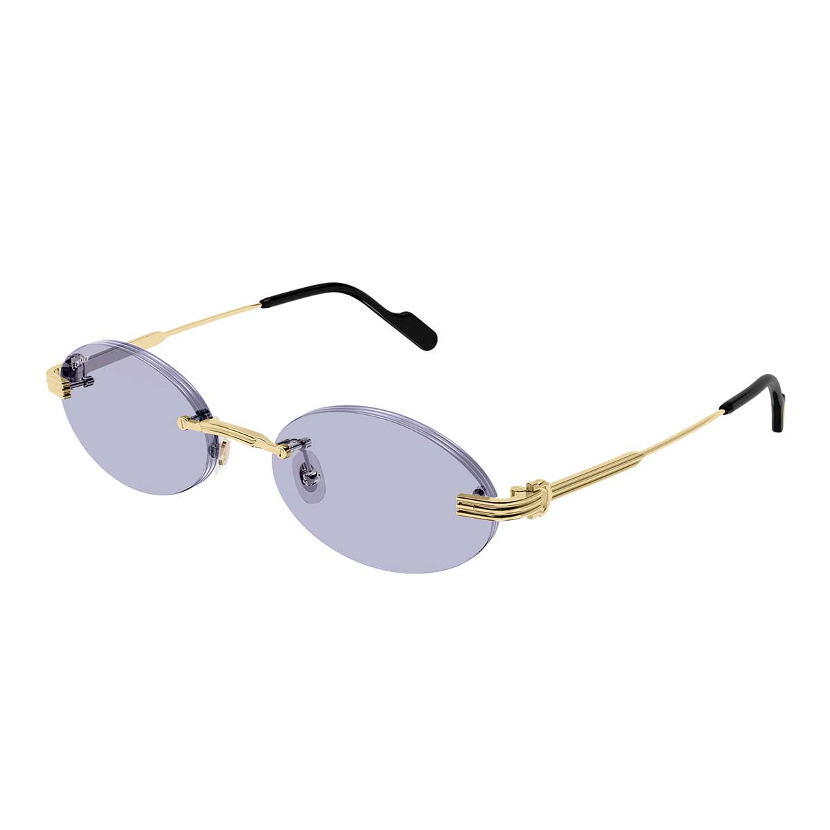 Cartier Occhiali da Sole CT0615S 009 Oro/Viola Unisex