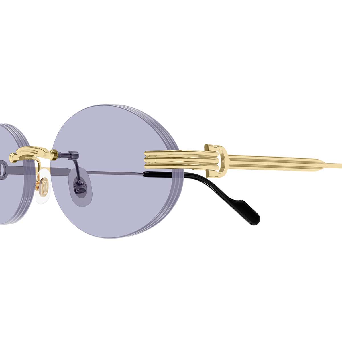 Cartier Occhiali da Sole CT0615S 009 Oro/Viola Unisex