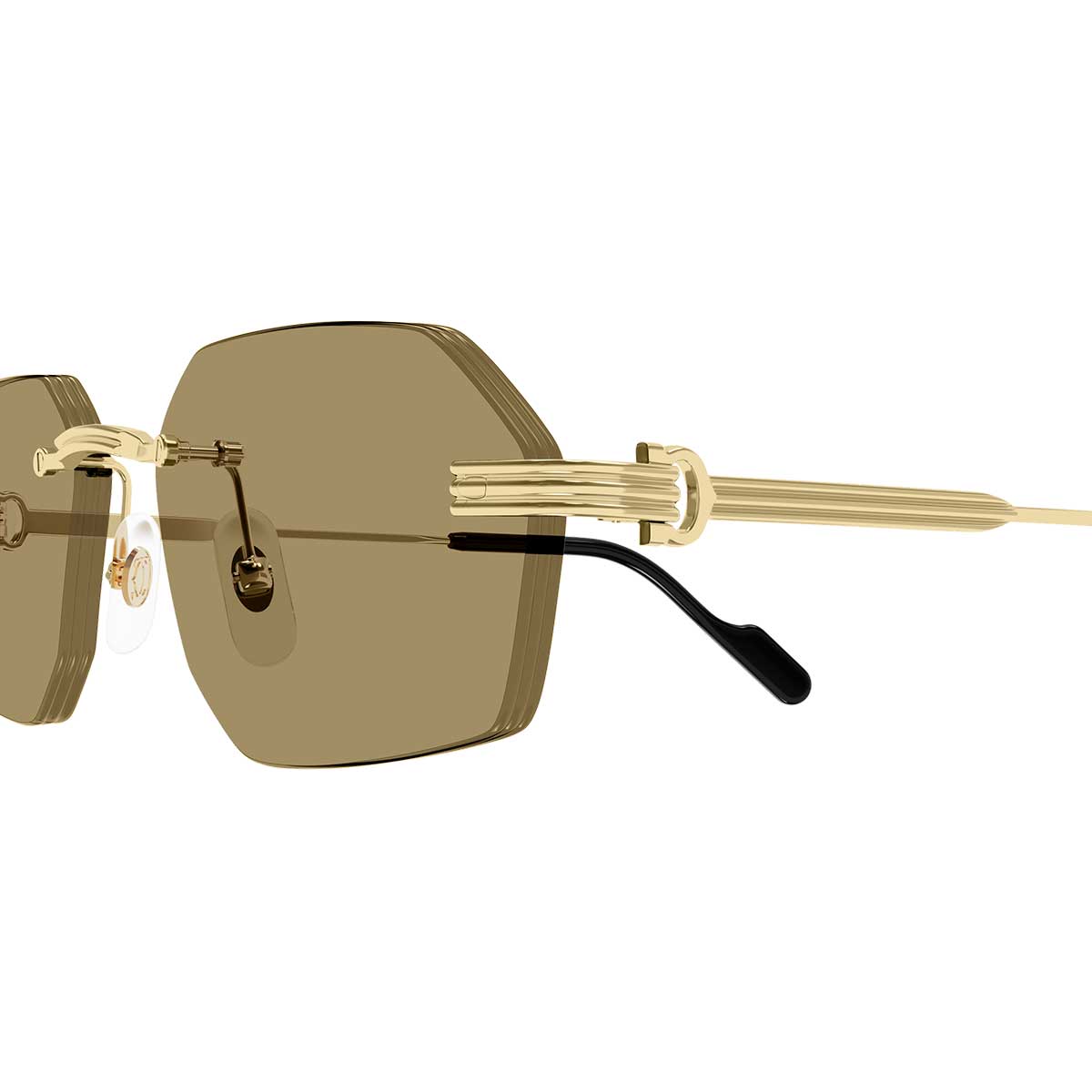 Cartier Occhiali da Sole CT0616S 002 Oro/Marrone Uomo