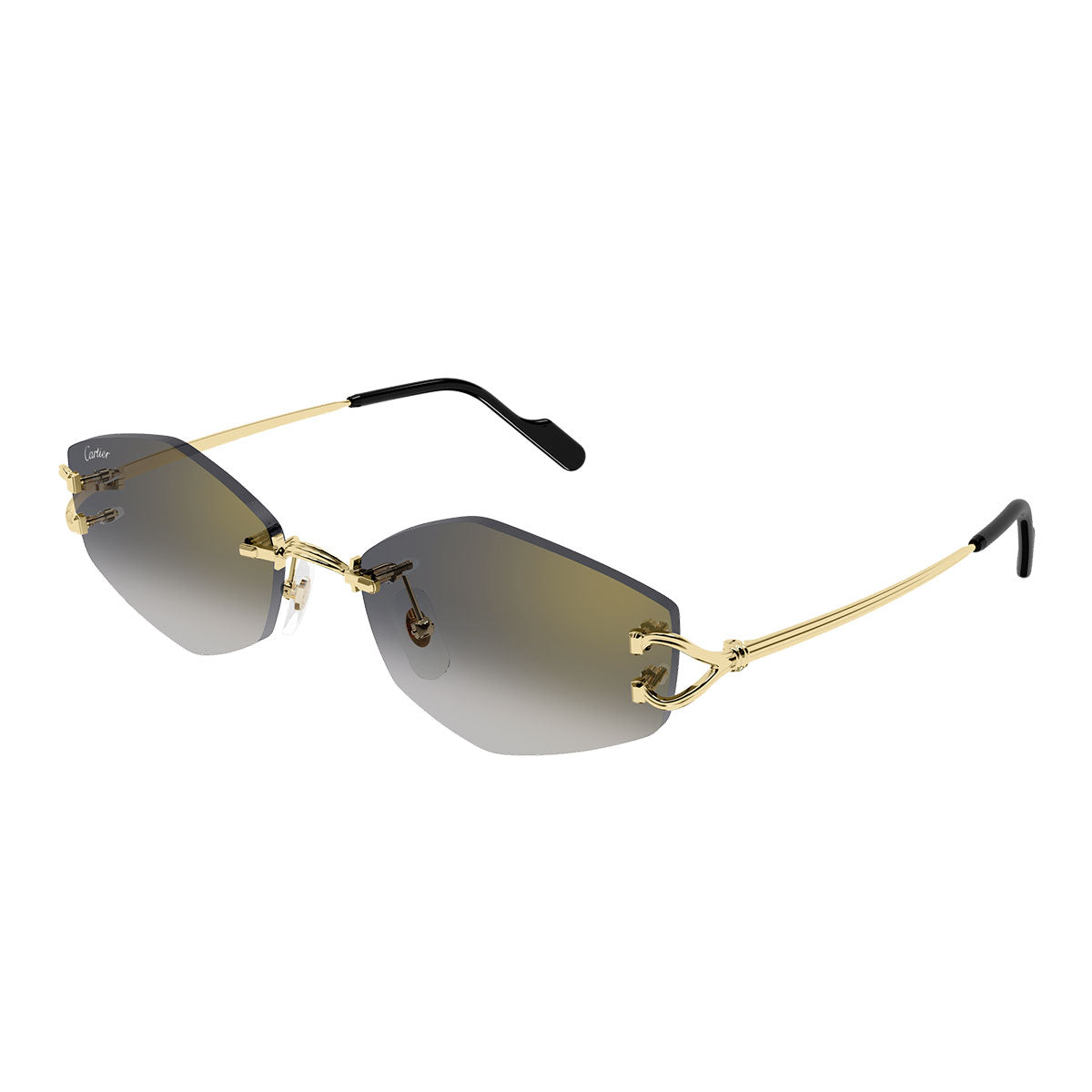 Cartier Occhiali da Sole CT0620S 001 Oro/Grigio Unisex