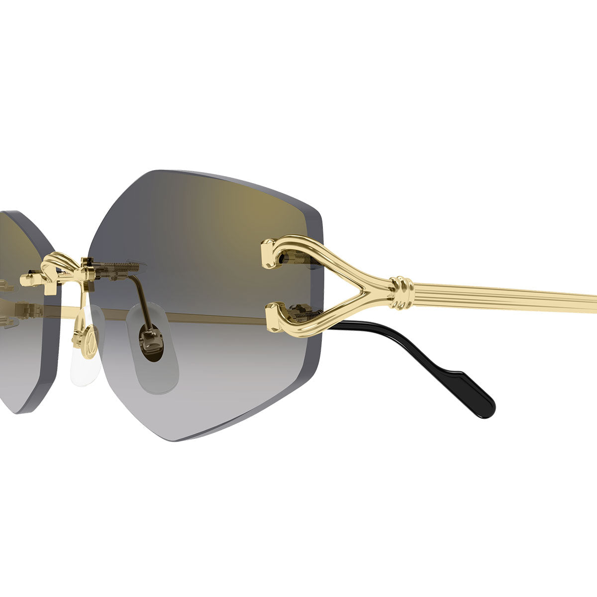 Cartier Occhiali da Sole CT0620S 001 Oro/Grigio Unisex