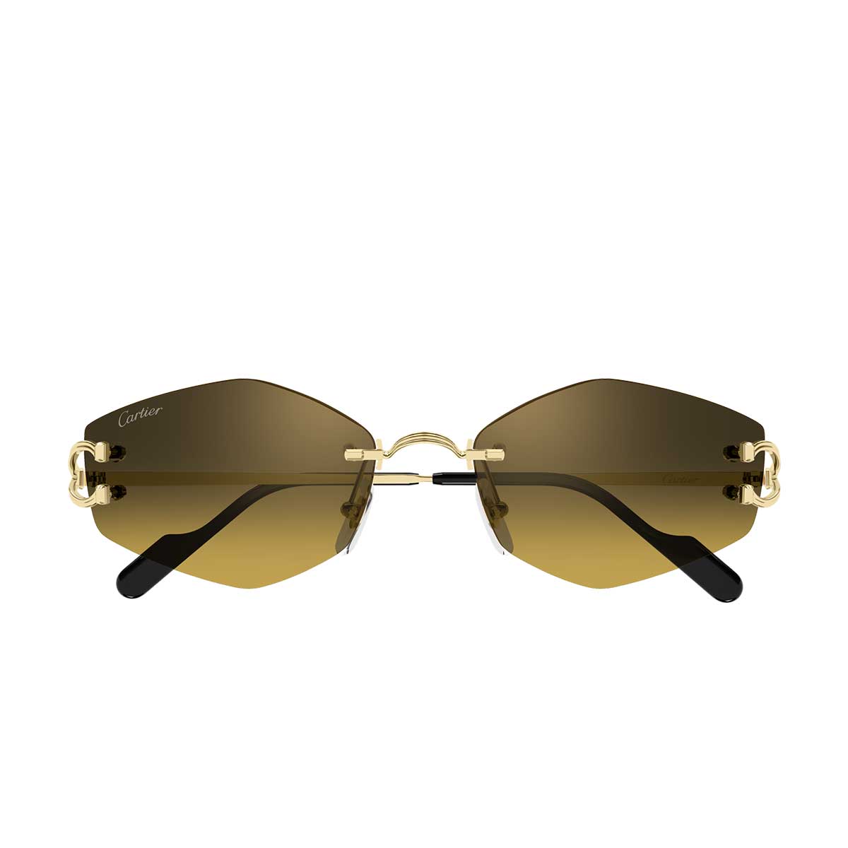 Cartier Occhiali da Sole CT0620S 003 Oro/Marrone Unisex