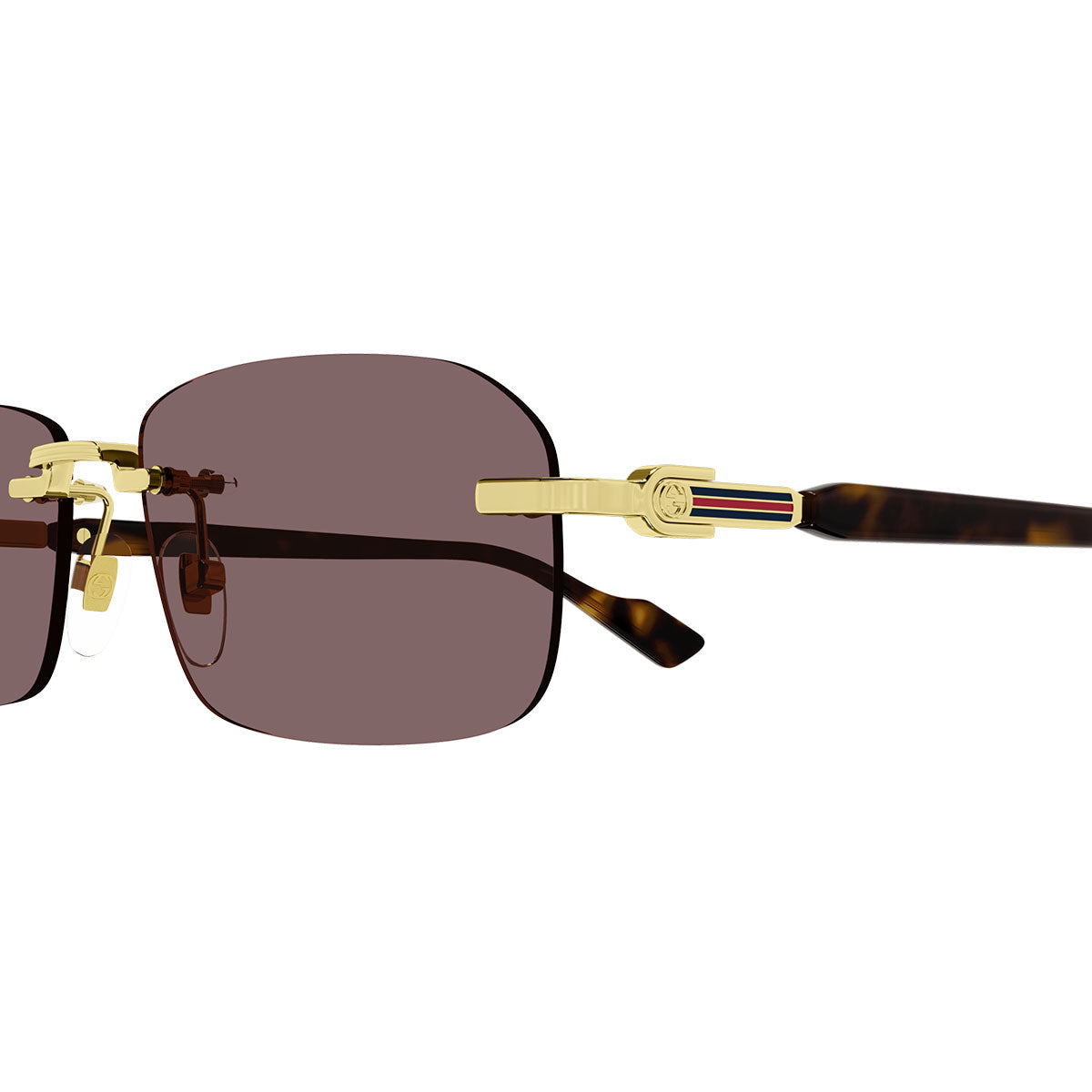 Gucci Occhiali da Sole GG1221S 002 Oro/Marrone Uomo