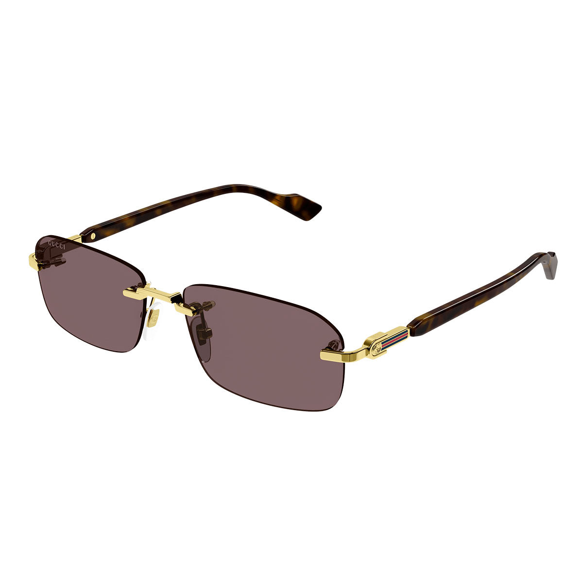 Gucci Occhiali da Sole GG1221S 002 Oro/Marrone Uomo